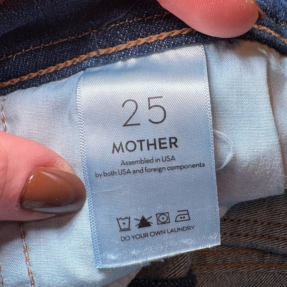 MOTHER The High-Waisted Smokin’ Double-Welt Heel Jeans 25 - Picture 9 of 11